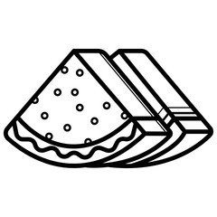 watermelon icon vector