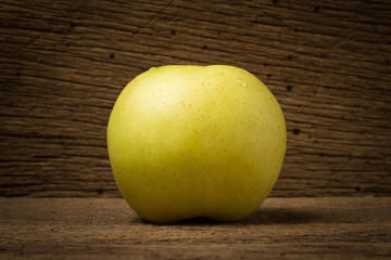 Chinese pear on old wood