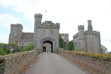 Fototapeta na wymiar Gatehouse of Powderham Castle, Devon