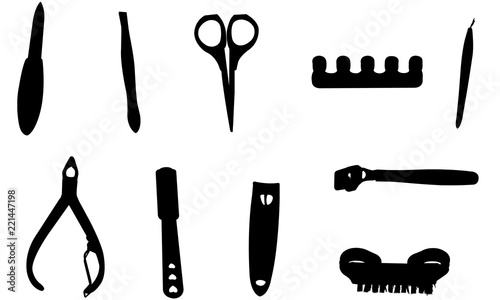 Download "Manicure Pedicure Tools Silhouette, SVG, cricut, Clipart ... Download "Manicure Pedicure Tools Silhouette, SVG, cricut, Clipart ...