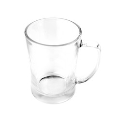 empty beer glass. single. isolated on white background