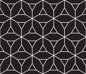 Vector seamless pattern. Modern stylish abstract texture. Repeating geometric tiles..