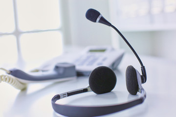 Communication support, call center and customer service help de