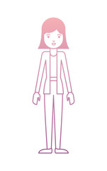 beautiful and young woman character