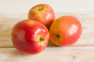 Naklejka na ściany i meble Jazz Apples or cultivar Malus domestica Scifresh a hybrid of Royal Gala and Braeburn developed in New Zealand