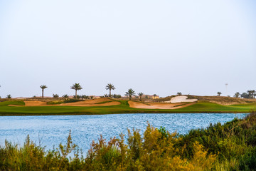 18 Par 4, Golf Course at Saadiyat Island, Abu Dhabi, UAE