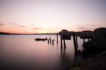 Soft focus due to long exposure in Istanbul.