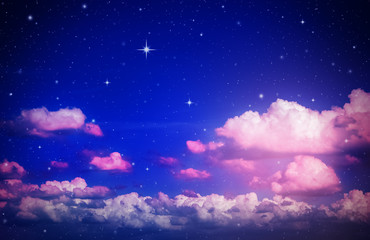 Obraz na płótnie Canvas colorful night sky