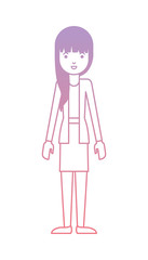 beautiful and young woman character