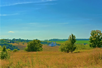Surroundings of Kamenka village, Lipetsk region, Russia.