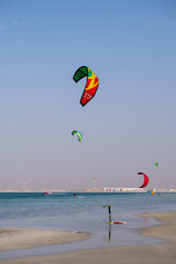 Kite Surfing at YAs Island Abu Dhabi