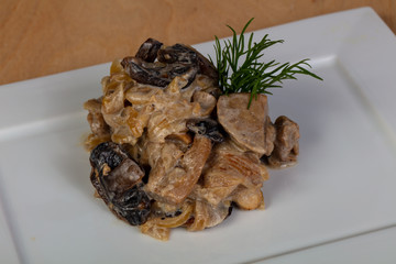 Mushroom with pork