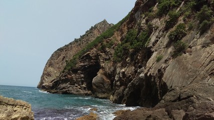 Cape carbon vu depuis la plage de Tamellahthe 