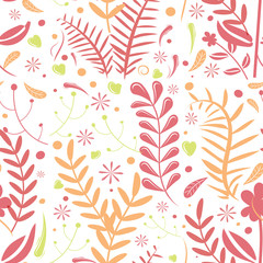 Abstract floral ornamental pattern