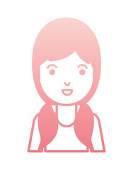 beautiful and young woman character