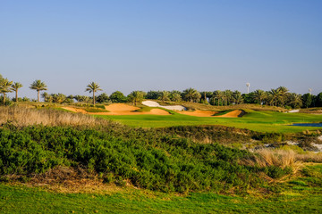 Golf Course at Saadiyat Island, Abu Dhabi, UAE