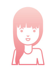 beautiful and young woman character