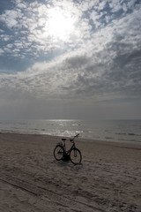 Fototapeta premium Nice and calm day by Baltic sea next to Liepaja, Latvia.