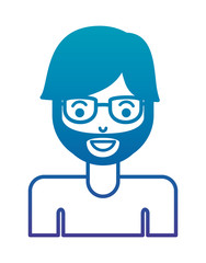 young man with beard and glasses