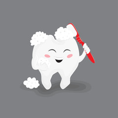 Tooth vector illustration. 