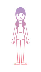 beautiful and young woman character