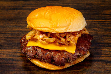 Tasty hot burger