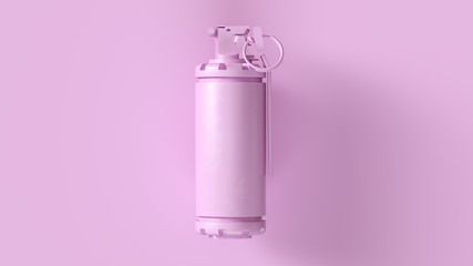 Pink Flash Bang Concept 3d illustration 3d render