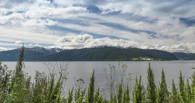 Time Lapse View Onto The Sognefjord, Norway
