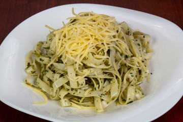 Pasta with pesto