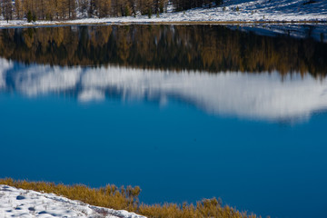 mountains lake