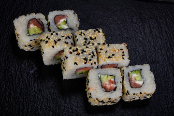 Japanese roll with tuna