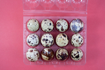 dozen of quail eggs