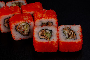 Japanese roll with eel