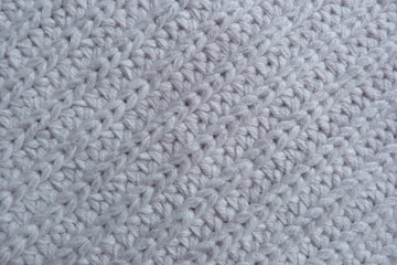 gray knitted fabric close-up woolen cloth