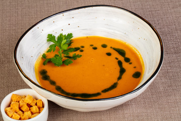 Cream pumpkin soup