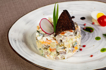 Russian traditional salad