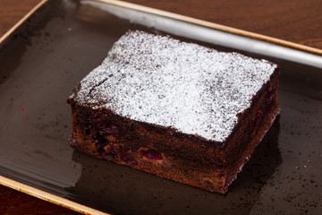 Tasty chocolate brownie