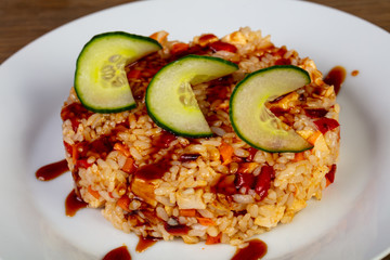 Fried rice with chicken