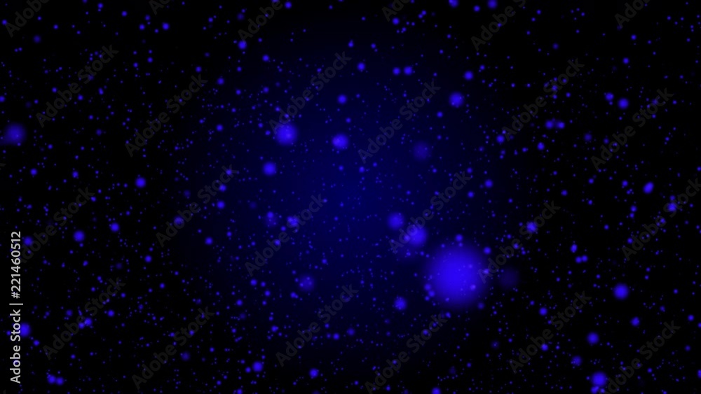 Aufkleber blue flickering moving particle graphic animation background