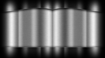Dark metal abstract background, brushed surface