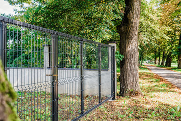 grating wire industrial fence gate, pvc metal fence panel