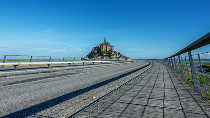 Fototapeta premium Impressionen von Le Mont-Saint-Michel , Bretagne , Frankreich 