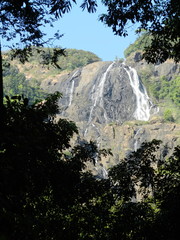 The Dudhsagar waterfall in Goa