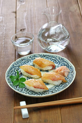 sushi, shima zushi, cold sake, japanese local food 