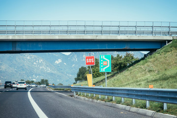 Pannenbucht auf Autobahn