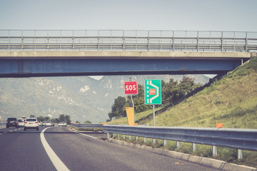 Pannenbucht auf Autobahn