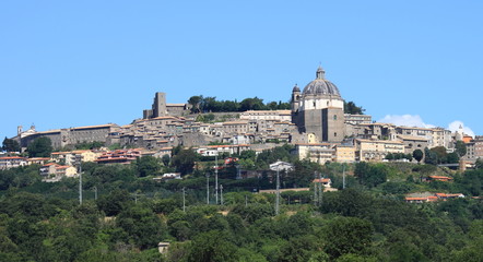 Fototapeta na wymiar Panoramic view of Montefiascone, Italy