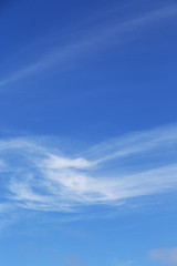 in the sky lots of clouds and space