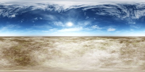 Panorama of landscape. Environment map. HDRI . equidistant projection. Spherical panorama.  panorama 360.
