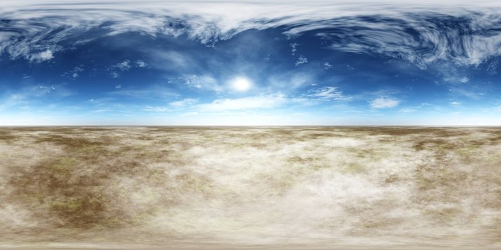 Panorama of landscape. Environment map. HDRI . equidistant projection. Spherical panorama. panorama 360. © ustas